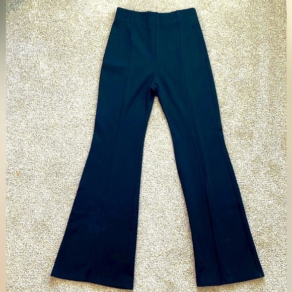 Moamoa Girls Rayon Blend Black Elastic Waistline Flare Pants Big Girls Size S - Picture 1 of 8